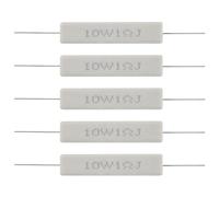 Joskeijky 1.0 Ohm 10W Resistances de ciment a enroule en ceramique 5 Pieces