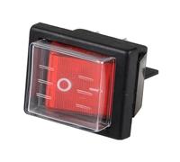 Joskeijky 1 PC 36 X 29 mm SPST 4 Broches Interrupteur à Bascule Étanche pour Aspirateurs Industriels avec Couvercle Étanche