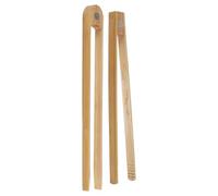 Joskeijky 2 Pièces Pinces à Grille-Pain en Bambou Magnétiques 8,7 Pouces Pinces à Pain de Cuisine en Bois pour la Cuisson, Ustensiles de Cuisine en Bambou Naturel