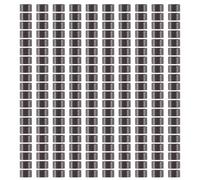 Joskeijky 200 PCS 5mm Brun fonce Couleur Silicone double Micro Anneaux Perles Pour I Bond stick Pointe plume Extension de cheveux