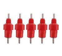 Joskeijky 5 Pcs Eau Tetine Poulet Alimentateur Fournitures de Volaille Poule Vis dans Le Style