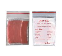 Joskeijky 72 Pcs/Lot Duo Dentelle Perruque Face Double Bande Super Fort AdhéSif SystèMe de Cheveux Bandes D'Extension pour Toupets/Dentelle Perruque C