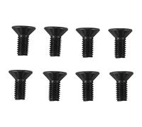 Joskeijky 8 PièCes VéLo Tout TéRrain VéLo Serrure Chaussure Cale Vis de pour SPD Verrouillage de PéDale Autobloquant Acier Noir