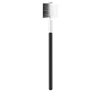 Joskeijky Femmes double-cotes peigne a sourcils pinceau a sourcils en bois outil de maquillage cosmetique 1pc noir