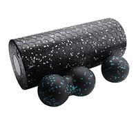 Joskeijky Foam Roller Set Rouleau de Massage à Haute Densité Boule pour les Muscles Du Dos Du Cou Massage des Tissus Profonds