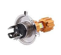 Joskeijky H4 Ampoule De Phare De Moto LED De 18W 2000LM 3 LumiÈRe De Lampe Lumineuse De Salut/Lo