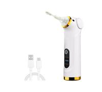 Joskeijky Outil Électrique D'Élimination Du Cérumen Kit de Nettoyage des Oreilles - Séchage Du Conduit Auditif et Massage de L'Oreille, pour Adultes et Enfants Blanc