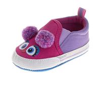 Josmo Sesame Street Chaussures pour bébé garçon Cookie Monster, Elmo & Abby First Walker Baskets en toile pour bébés garçons et filles, Rose, 4 Infant