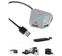 Joso Adaptateur clavier et souris pour Nintendo Switch, Xbox, PS4, Switch - Adaptateur de clavier pour jouer à Fortnite, Apex, FPS, RTS, convertisseur Plug and Play - Prise en charge du réglage de la