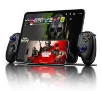 Joso Manette de jeu D10 pour iPhone/Android/PC/Switch avec effet Hall/Hall Trigger Play COD, Genshin Impact Android Game Controller Support Cloud Gaming/PS Remote Play Noir