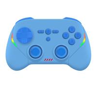 Joso Manette de jeu mobile sans fil pour iPad/tablette/iPhone/Android/Switch/Switch 2/Lite/OLED/PC, Manette de jeu portable avec joysticks/déclencheurs/gyroscope 6 axes - Bleu