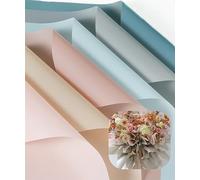 JOSON 30 feuilles/6 couleurs de style coréen imperméable de couleur unie de papier cadeau pour bouquet de fleuriste, loisirs créatifs, emballage cadeau ou emballage cadeau, 58,4 x 58,4 cm