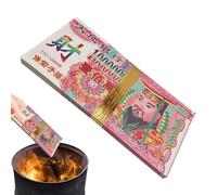 Joss Paper Money, Ancestor Money for Funeral - Ensemble de 100 papiers Joss traditionnels de pour le festival des fantômes, Qingming, cérémonie, temple, culte, balayage des tombes