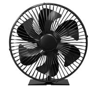 JossaColar Ventilateur de Poêle Ventilateur de Cheminée avec Grille de Protection | ventilateur de poele à 6 pales | Socle réglable, adapté aux cheminées et aux tuyaux de poêle