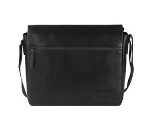 Jost Aarhus Messenger Cuir 38 cm Compartiment pour ordinateur portable noir