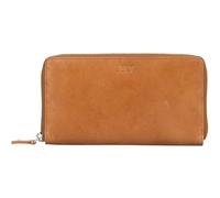 Jost Cuir Porte-Monnaie Rana Zip Wallet Long Cognac Marron Clair