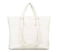Jost Cuir serviette sac shopper pour ordinateur portable Vika Business Shopper Cream White écru