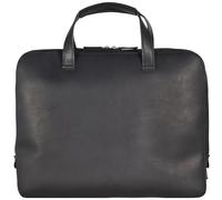 Jost Futura Attaché-case Cuir véritable 38 cm Compartiment ordinateur noir