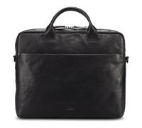 Jost Glasgow Attaché-case Cuir véritable 37 cm Compartiment ordinateur noir