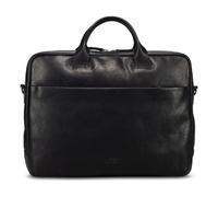 Jost Glasgow Attaché-case Cuir véritable 40 cm Compartiment ordinateur noir