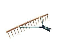 Kerbl Râteau en plastique avec 16 dents utilisable avec n'importe quel manche d'outil