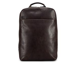 Jost London Daypack Cuir véritable 44 cm Compartiment ordinateur brun