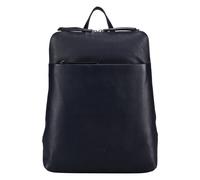 Jost Lysa Daypack Cuir véritable 36 cm Compartiment ordinateur bleu