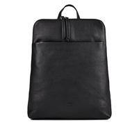 Jost Lysa Daypack Cuir véritable 36 cm Compartiment ordinateur noir