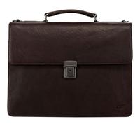 Jost mallette serviette pour ordinateur portable Glasgow Briefcase 2C Brown marron foncé