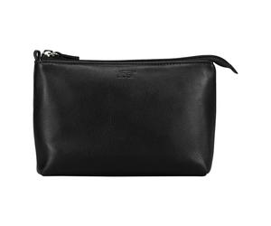 Jost Odense Trousse de toilette Cuir 18 cm noir