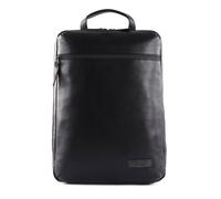 Jost Sac à dos Stockholm en cuir, compartiment pour ordinateur portable 46 cm noir