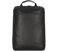 Jost Sac à dos Stockholm en cuir, compartiment pour ordinateur portable 46 cm noir