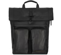 Jost Stockholm Sac à dos en cuir 45 cm Compartiment pour ordinateur portable noir