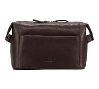 JOST Trousse de Toilette Glasgow Toilet Bag Brown Marron foncé