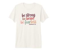 Josué 1:9 Verset biblique chrétien T-Shirt Haut de Gamme
