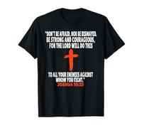 Josué 10:25 Écritures des versets de la Bible T-Shirt