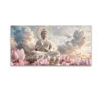 JOSUE Art Tableau Decoration Murale Zen Élégant Paysage naturel Tableau décoration moderne imprimé sur toile pour Chambre Cuisine Bar(Brown 2)-80x160cm Sans cadre