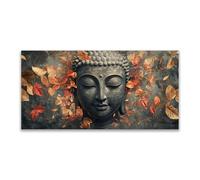 JOSUE Art Toile Paysage Zen Ambiance Minimaliste Image Tableau Decoration Murale Salon Chambre Maison(Blanc cassé 10)-30x60cm Sans cadre