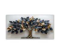 JOSUE Impression sur Toile Arbre de Vie Tableau Minimaliste Arbre Tableau Image Decoration Murale Salon Salle de Bains Couloir(Noir et blanc 42)-40x80cm Sans cadre