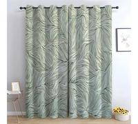 Josue Lot de 2 Rideaux occultants à œillets avec Lignes géométriques - Isolation Thermique - Réduction du Bruit - 132 x 228 cm (l x L)