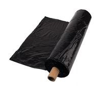 JOSUR Film agricole Noir épais de 25 m, 0,01 mm, for la Plantation de légumes, Films de paillage en Plastique, contrôle des Mauvaises Herbes, Maintien au Chaud, Film de Culture(Width 1.5m)