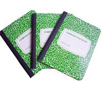 Jot Large ligné Marbre Composition ordinateur portable - Lot de 3 Green