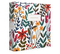 Jot & Mark Lot d'albums photo - 200 photos de 10 x 15 cm, pochettes transparentes, 6 intercalaires, classeur à 3 anneaux de 21,6 x 24,5 cm (bouquet de fleurs sauvages)