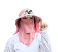 Jot707 Chapeau de soleil pliable à large bord avec cou pour l'été, la plage, la pêche, la randonnée, Lot de 2., Taille unique