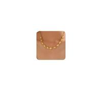 JotCa Collier ras du cou à breloques de plage pour femme en plaqué or 18 carats avec chaîne trombone coquillage étoile de mer dauphin bohème océan bijoux d'été cadeaux, Acier inoxydable, Pas de pierre