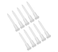 Jotekonoby AB Glue MA5.4-17S Lot de 10 tubes de mélange statiques avec interface à baïonnette carrée pour adhésifs à deux composants, buse de mélange en plastique à 17 sections, 103 mm