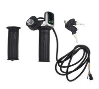 Jotekonoby Accélérateur de guidon avec affichage LED 36 V 48 V pour vélo et scooter électrique Efor avec surveillance de la tension en temps réel Interf 5 broches (36 V)