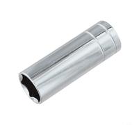 Jotekonoby Adaptateur de clé à douille 1/2", jeu de douilles profondes de 8 mm à 27 mm, têtes hexagonales pour extension de clé à cliquet, acier au chrome vanadium, anti-, (21 mm)