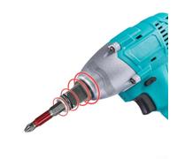 Jotekonoby Adaptateur de clé sans fil 18 V, arbre de clé électrique sans balais pour porte-embout de clé, fixation d'outil électrique en acier au chrome vanadium, double usage (double usage)