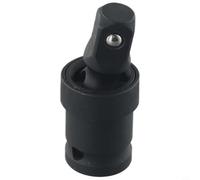 Jotekonoby Adaptateur de douille 1/2" avec joint pour clé électrique, joint en U pivotant à 360 degrés, barre d'extension de clé à douille, outil en acier chromé noir,
